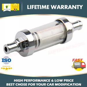 3/8" Glass Fuel Filter High Flow Motorcycle ATV Dirt bike Small Engine Washable - Picture 1 of 13
