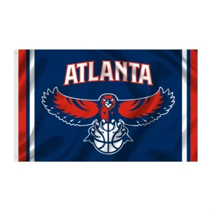 National Basketball Association (NBA) Atlanta Hawks 3x5 Team Logo Banner Flag - Picture 1 of 1