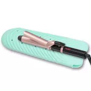 Heat Resistant Mat for Hair Tools, Silicone Heat Mat & Holder for Curling Iron, - Picture 1 of 12