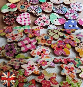 HOLZ HERZ / STERN / BLUMENKNÖPFE / VERZIERUNGEN - NIEDLICH, VINTAGE, MUSTER - Bild 1 von 5