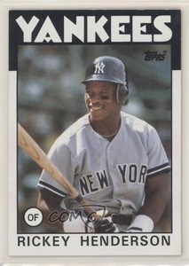 1986 Topps Rickey Henderson #500 HOF