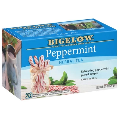 Bigelow Peppermint Herbal Tea, Caffeine Free, 20 Tea Bags - Image 1 of 4