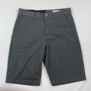 Volcom True To This Shorts Mens Sz 31 Gray Cotton Chino 10” Inseam Slash Pockets - Picture 1 of 10