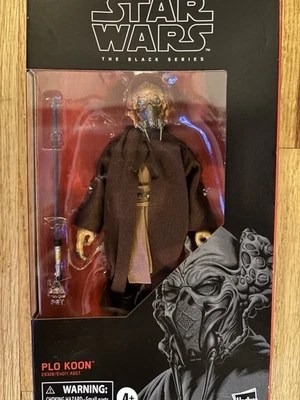 Figura de acción Hasbro Plo Koon serie negra 6 pulgadas - E9328 muy rara sellada ¡Nueva! Foto 1 de 4