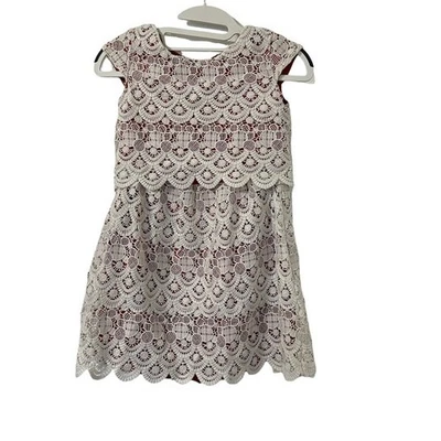Zara Girls Lace Overlay Dress Size 9 10 Special Occasion Boho Elegant - Image 1 of 2
