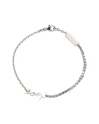 Pulsera Saint Laurent Cassandre Charm Mujer Gris M Foto 1 de 3
