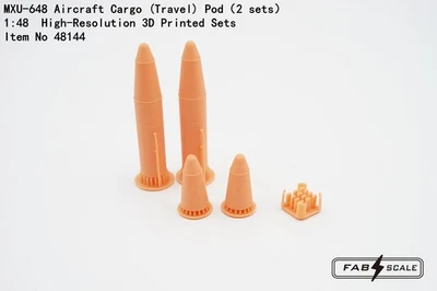 FAB FA48144 1/48 MXU-648 Aircraft Cargo (Travel) Pod（2 sets） - Image 1 of 2