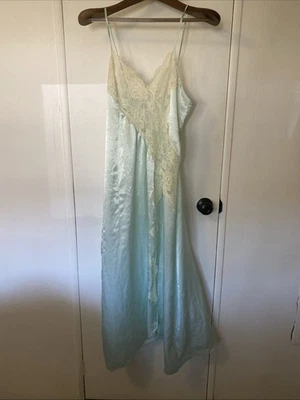 Fantasies Morgan Taylor Camisón Negligee Verde Como Nuevo Encaje Talla M Foto 1 de 4