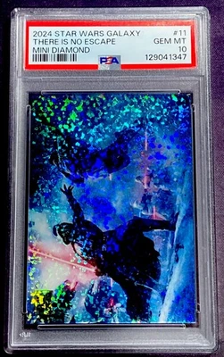 2024 Topps Star Wars Galaxy #11 THERE IS NO ESCAPE MINI DIAMOND REFRACTOR PSA 10 - Image 1 of 2