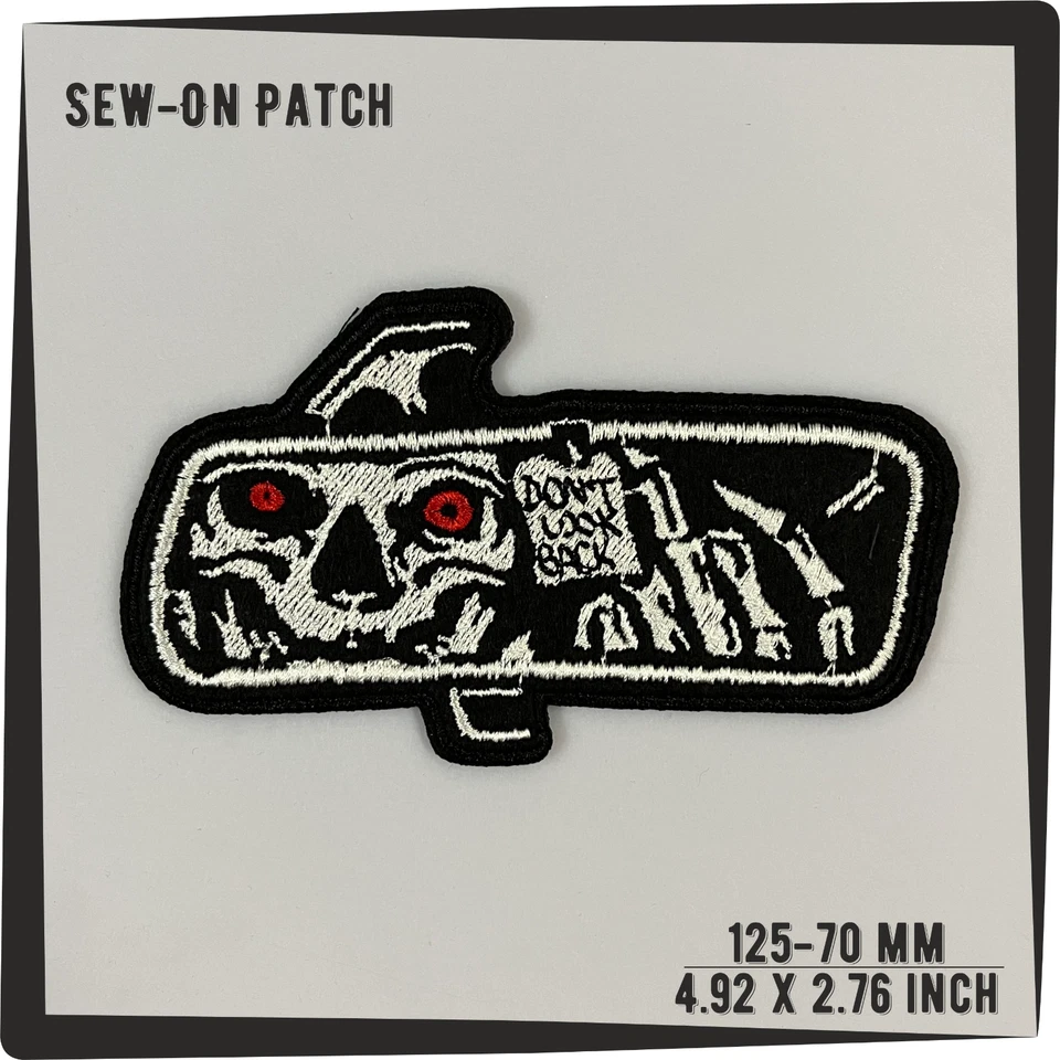Scary Death Grim Reaper Dont Look Back, Death Grim Reaper patch embroidered - Image 1 of 1