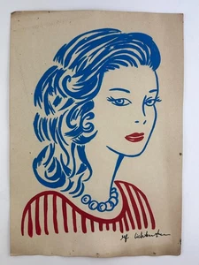ROY LICHTENSTEIN COA art painting original drawing vintage paper signed stamped - Picture 1 of 3
