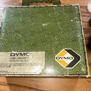 Blau Vintage Dymo 1700 Etikettiergerät getestet und funktioniert mit extra Etiketten - Bild 1 von 7