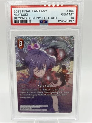 Final Fantasy TCG-Mutsuki -21-016C- Beyond Destiny-Full Art Foil-PSA 10 - Image 1 of 2