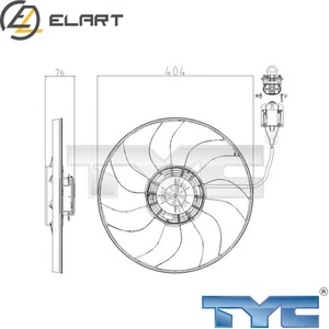 FAN RADIATOR 825-0020 FOR OPEL ASTRA/J/GTC/Sports/Tourer CASCADA 1.6L 4cyl - Picture 1 of 8