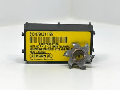 PH HORN 613.0720.01 новая твердосплавная вставка класса TI25 1 шт. - Изображение 1 из 2