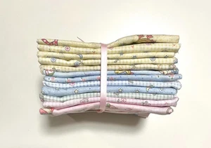 Vintage 2001 Mary Engelbreit by Cranston Nursery Theme Cotton 12- FAT QUARTERS - Picture 1 of 3