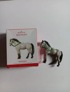 Hallmark Andenken Ornament Traumpferd 2013 grau mit Box Weihnachtsschmuck - Bild 1 von 6
