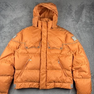 Belstaff Hooded Puffer Jacket Orange Herren XXL Vintage Reflective Y2K - Bild 1 von 16
