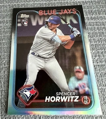 2024 Topps Series 1 - Spencer Horwitz #172 Rainbow Foil (RC) - Image 1 of 2