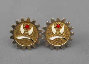 Arthur Burgan Potentate Al Malaikah Shriners emaillierte Manschettenknöpfe schöne Ordnung - Bild 1 von 6