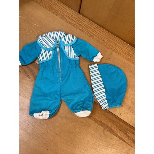 VETEMENTS Vestito Bambola Ideale Personaggio Americano Vogue Effanbee Cavaliere Maglione e Cappello Blu