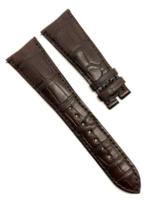 Correa de reloj Roger Dubuis 25 mm x 19 mm marrón cocodrilo nueva auténtica OEM Foto 1 de 4