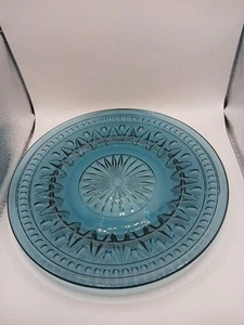 Vintage Indiana Glas Colony Park Lane blau Salatteller, hergestellt in den USA - Bild 1 von 2