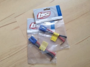 LOSB9384 - Adapter EC5 auf Goldkontaktstecker Goldstecker 90 Grad Losi Adapter - Bild 1 von 1