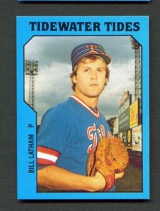 1985 TCMA Tidewater Tides #10 BILL LATHAM Birmingham ALABAMA Huffman High School