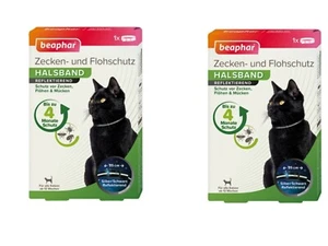 2 x Beaphar Zecken- & Flohschutz Halsband für Katzen REFLEKTIEREND - Bild 1 von 6