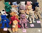 Lot Of 16 Ty Beanie Babies 1997-2002 Clubby Halo USA Erin Fortune Fuzz Hope Pops
