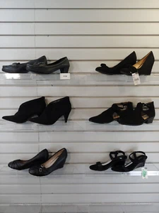 Lot of 6 Pair Womens shoes size 10 Heels Boots Flats Loafer Slipper Sandal 1134 - Picture 1 of 12