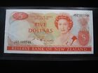 NEW ZEALAND $5 DOLLARS 1985 - 1989 P171b TUI BIRD AU+ 9344# BANKNOTE MONEY