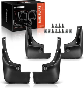 A-Premium Set of 4PCS Mud Flaps Splash Guards Mudguards Mudflaps with Hardware K - Picture 1 of 12