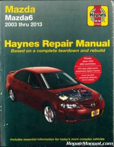 2003-2013 Mazda 6 Haynes Automotive Repair Manual : H61043 - Picture 1 of 1