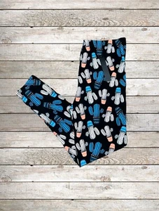 Women’s Leggings Plus Size 3X NWT Cactus Print Extra Stretchy Soft High Waist - Picture 1 of 4