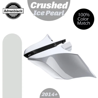 Cubierta lateral extendida estirada aplastada Ice Pearl 14+ Harley Street Road Glide Foto 1 de 4