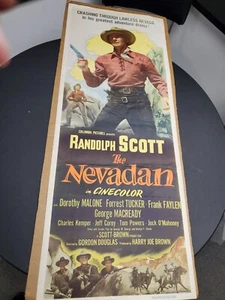 Póster de película grande original de 1950 de The Nevadan EE. UU. Randolph Scott Dorothy Malone - Imagen 1 de 7