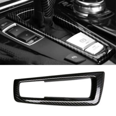 Cuadro de ajuste del panel de cambio central de fibra de carbono para BMW X3 F25 X4 F26 2011-2017 Foto 1 de 4