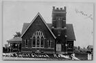 Rrpc Baptist Church Radnor Ohio Street Scene Antique Db C1908 Photo Postcard