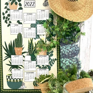 "BEAUVILLE, CALENDARIO FRANCÉS 2022, COCINA ""PAMPA" / TOALLA DE TÉ, TODO EN FRANCÉS - Imagen 1 de 3