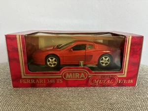 MIRA FERRARI 512 Testarossa TR RED 1:18 MODEL CAR BRAND NEW CALIDAD GOLDEN LINE - Picture 1 of 6