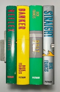 Reflex Banker Bolt Straight 4 Vol Set Dick Francis Vintage Jockey Horse Racing - Picture 1 of 11
