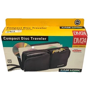Case Logic 24 Capacity CD DVD Travel Storage Zipper Case Holder Traveler - Picture 1 of 4