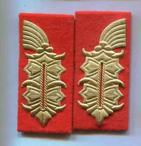 DDR Heer - Landstreitkräfte NVA Kragenspiegel General rechteckig 1 Paar (319) - Bild 1 von 2