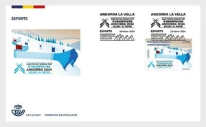 andorra SPAIN 2024 World Alpine Skiing Championships sport ski SOLDEU 1v FDC PJ - Picture 1 of 1