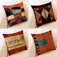 African Tribe Ethnic Geometric Decorative Throw Pillow Cover Square Cushion Case