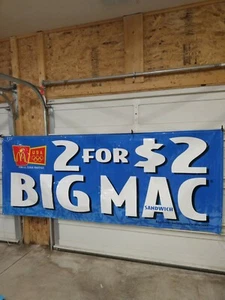 Cartel de pancarta vintage del equipo olímpico de Estados Unidos 1998 tienda de exhibición publicidad Big Mac - Imagen 1 de 7