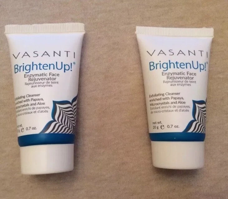 2 X VASANTI Brighten Up! Enzymatic Face Rejuvenator Exfoliator 0.7 oz ~ New!! 💙 - Image 1 of 1