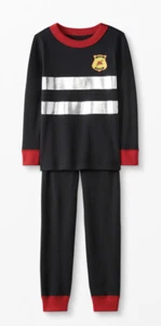 NWT Hanna Andersson Firefighter Halloween Costume Long John Pajama PJ 150 (12) - Picture 1 of 4